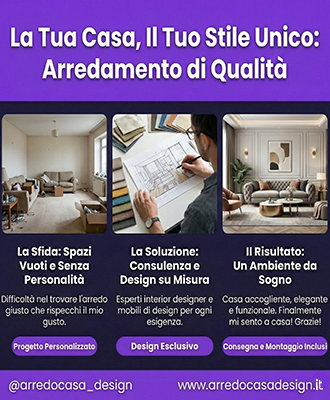 annuncio Facebook Ads per negozio arredamento