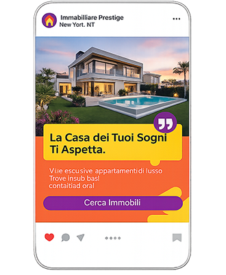 annuncio Instagram Ads per agenzia immobiliare