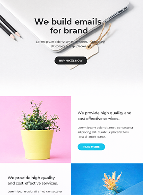 Template email layout professionale responsive