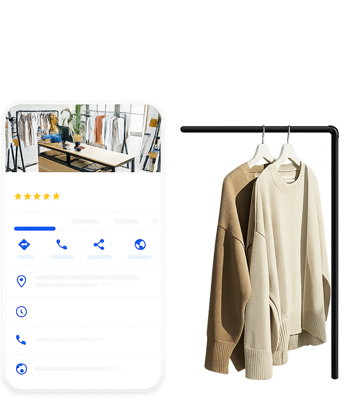 Schermata vendita prodotti su Google