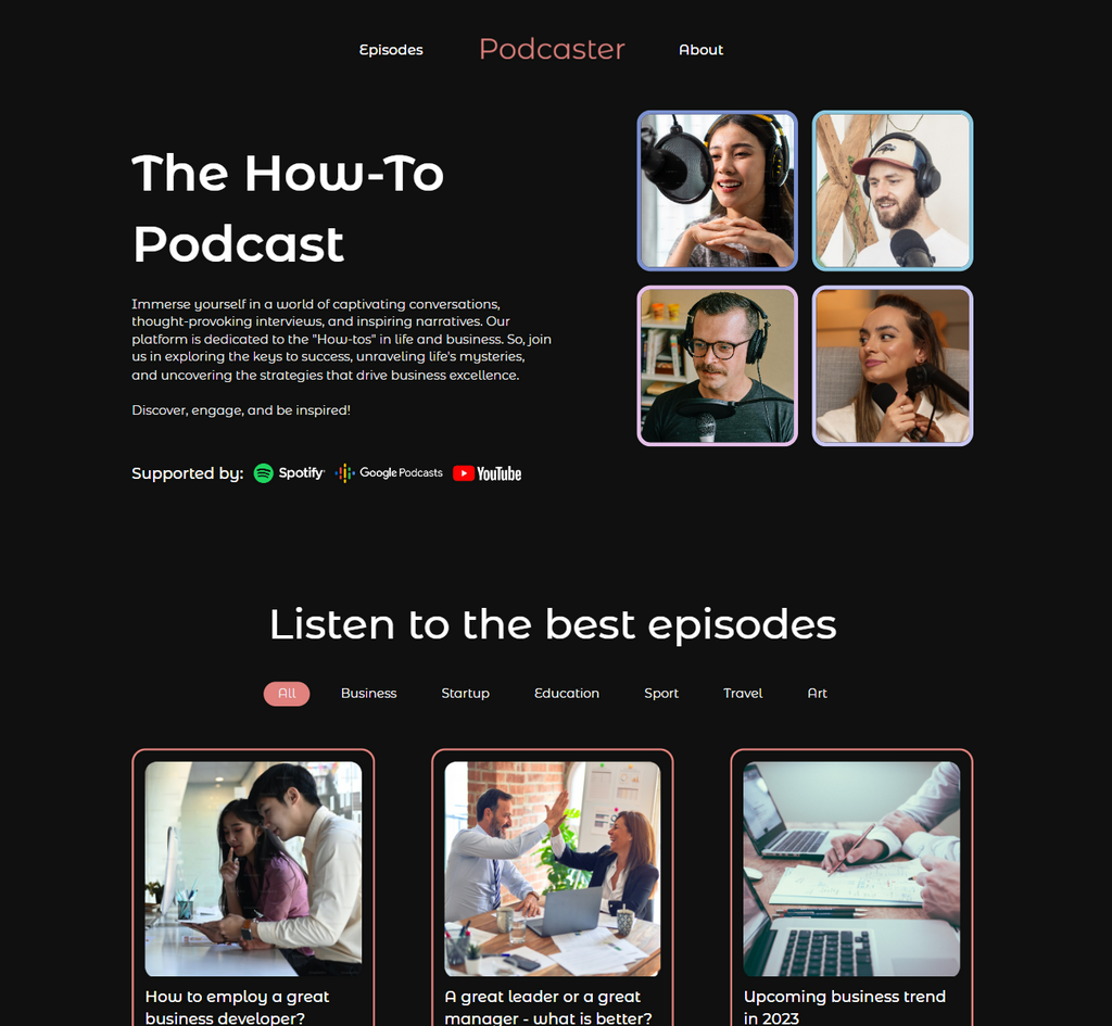 template podcaster