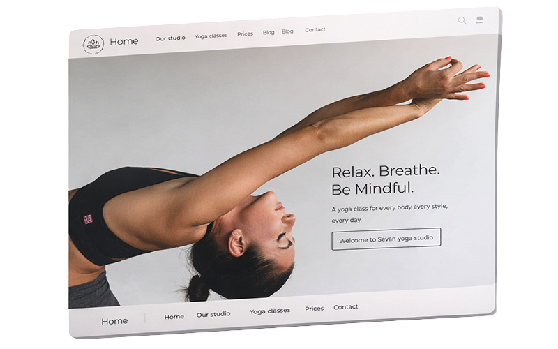 Template WordPress yoga fitness benessere corsi wellness